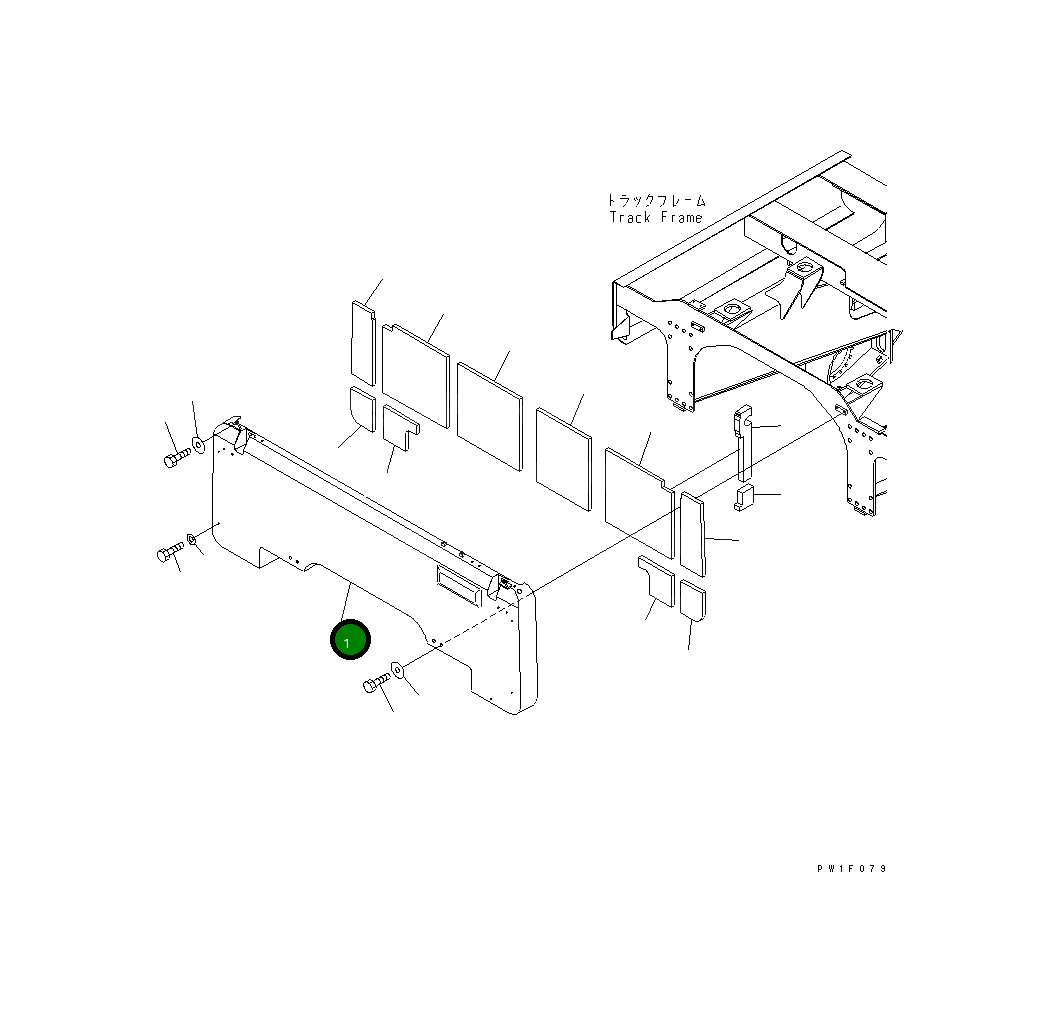 Крышка 8296-54-1470  Komatsu