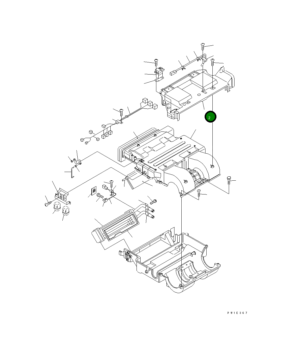 Крышка TW534461-8802 Komatsu