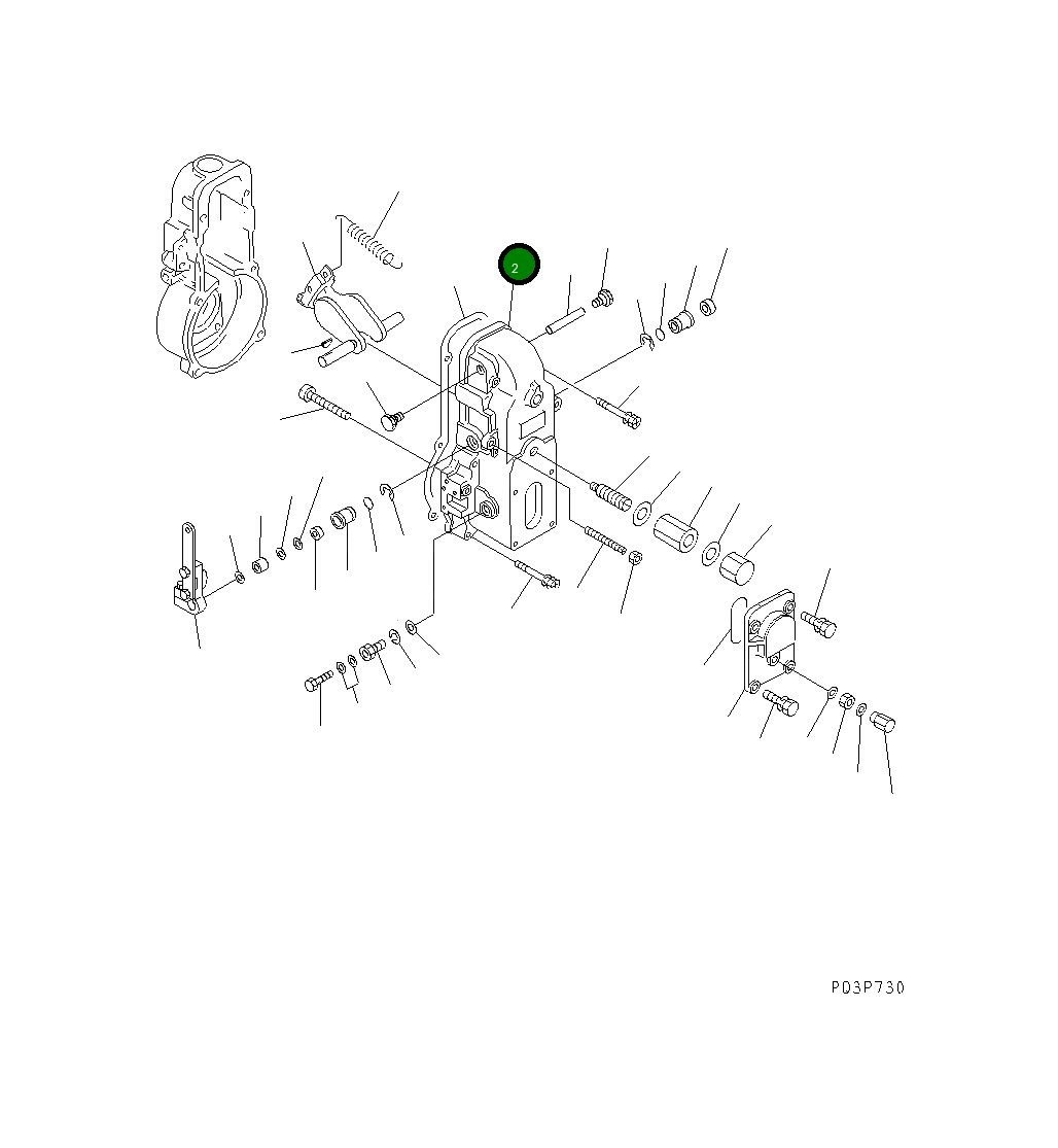 Крышка DK154500-8720 Komatsu