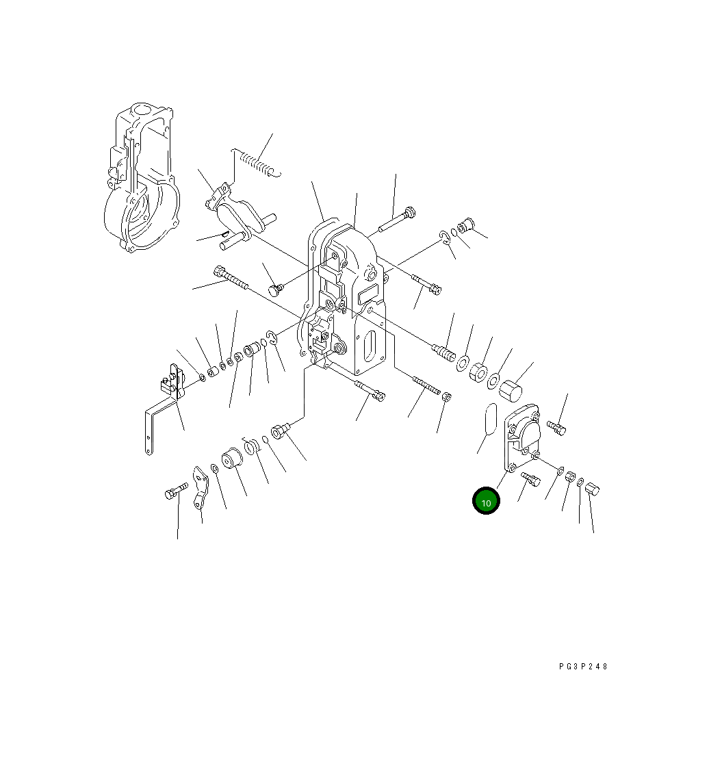 Крышка DK154063-7300 Komatsu