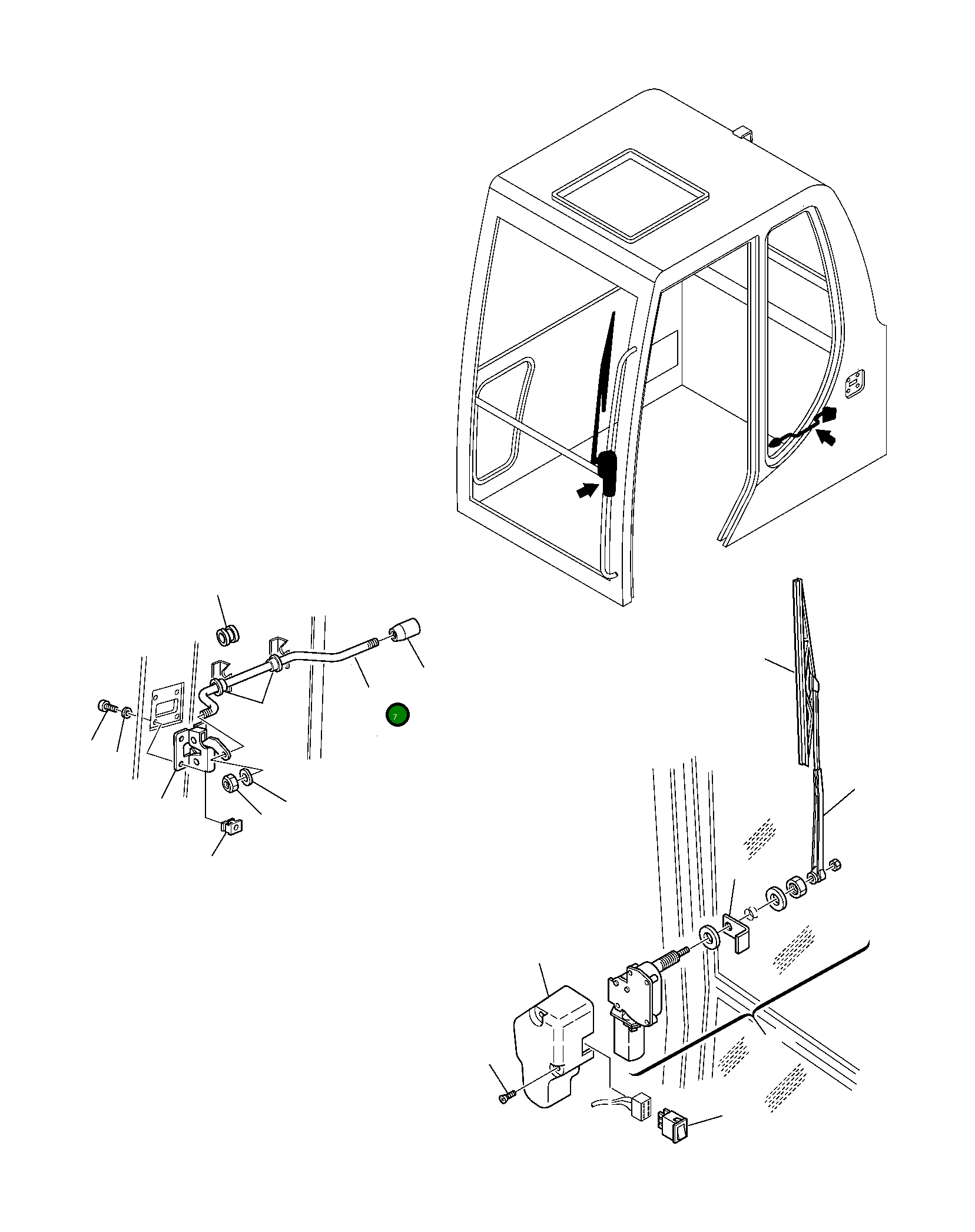 Рычаг 21D-54-13372 Komatsu