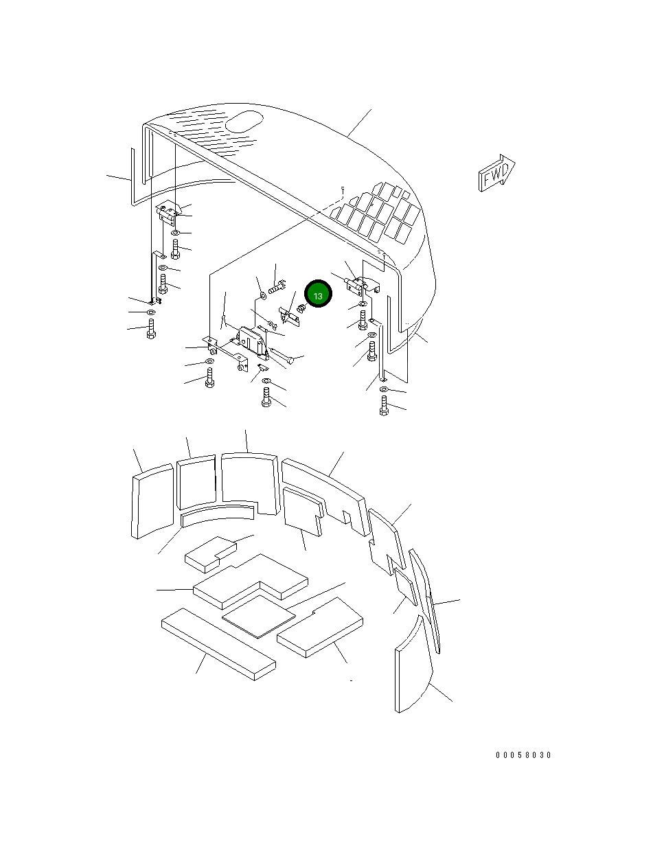 Рычаг 201-54-72580 Komatsu