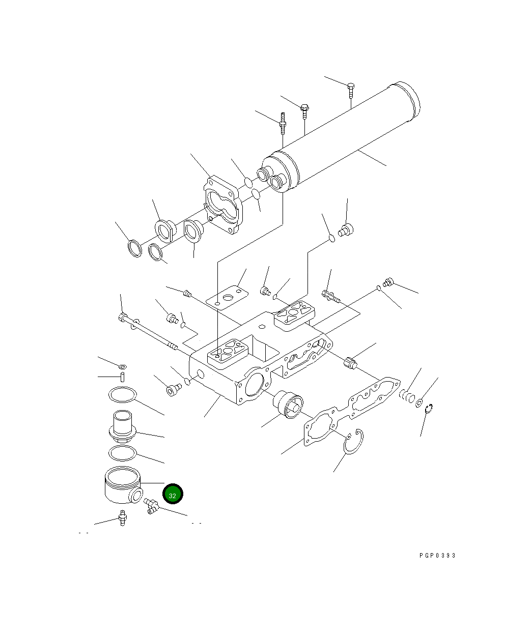 Крышка CU3071981 Komatsu