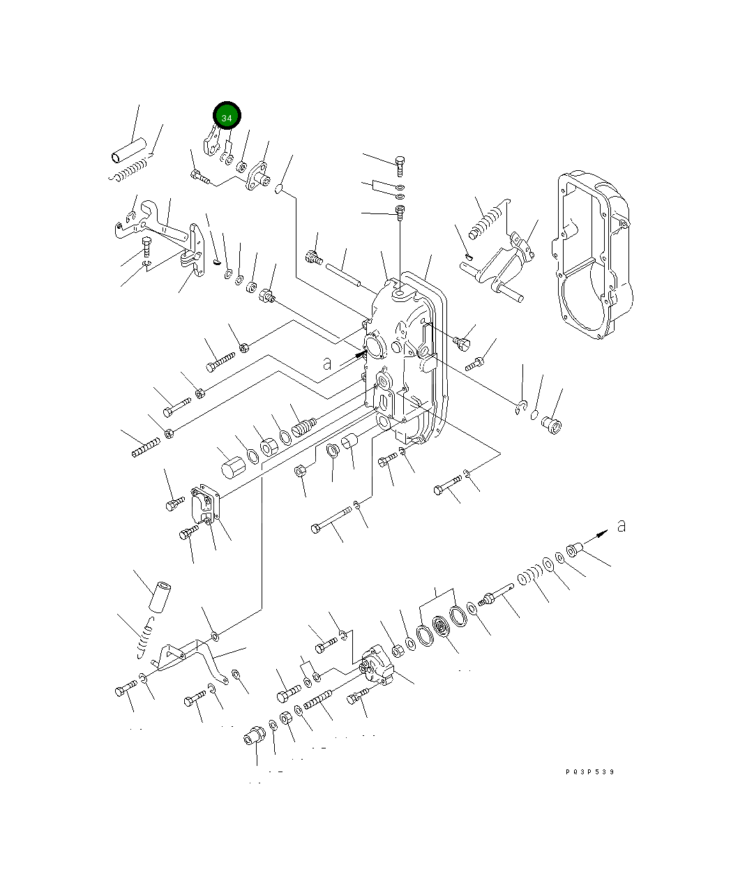 Рычаг DK154347-8220 Komatsu