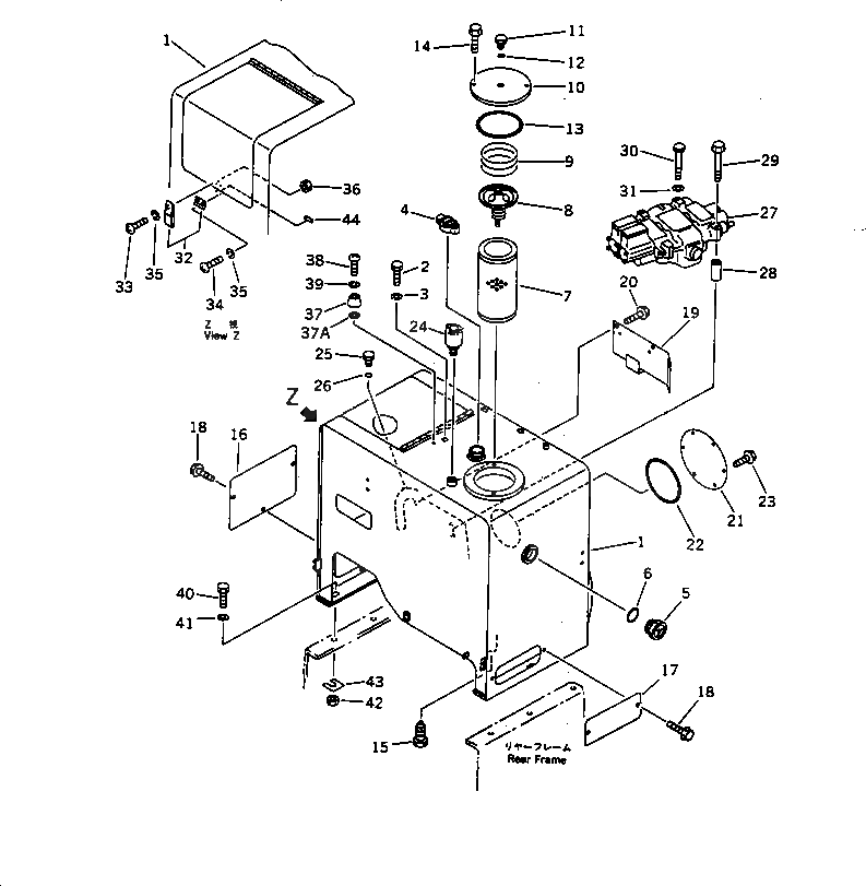 Крышка 419-60-15171  Komatsu