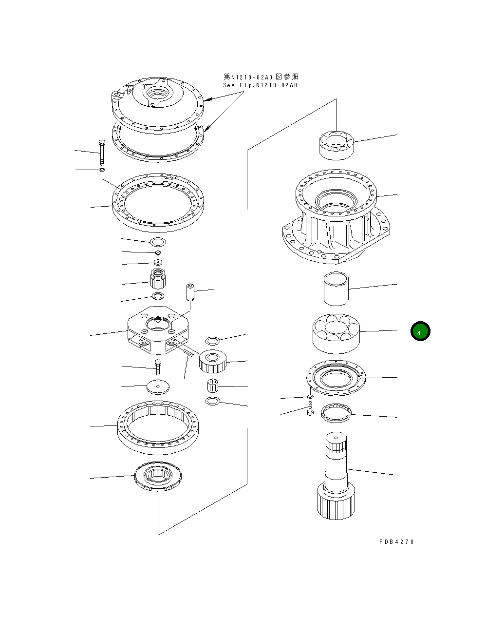 Подшипник 209-26-71340 Komatsu