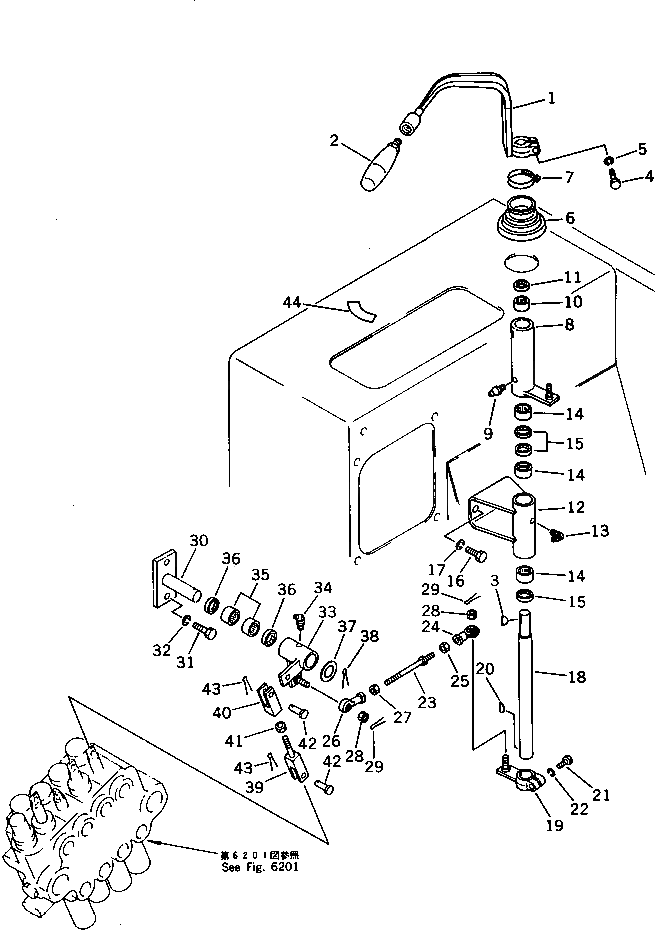 Рычаг 12F-X54-1610 Komatsu