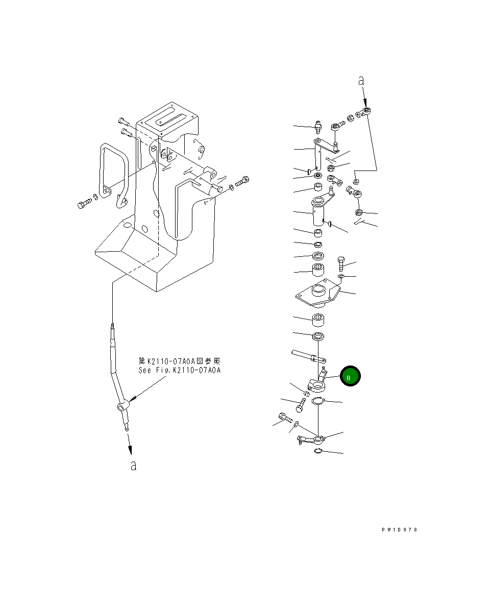 Рычаг 176-43-42210 Komatsu