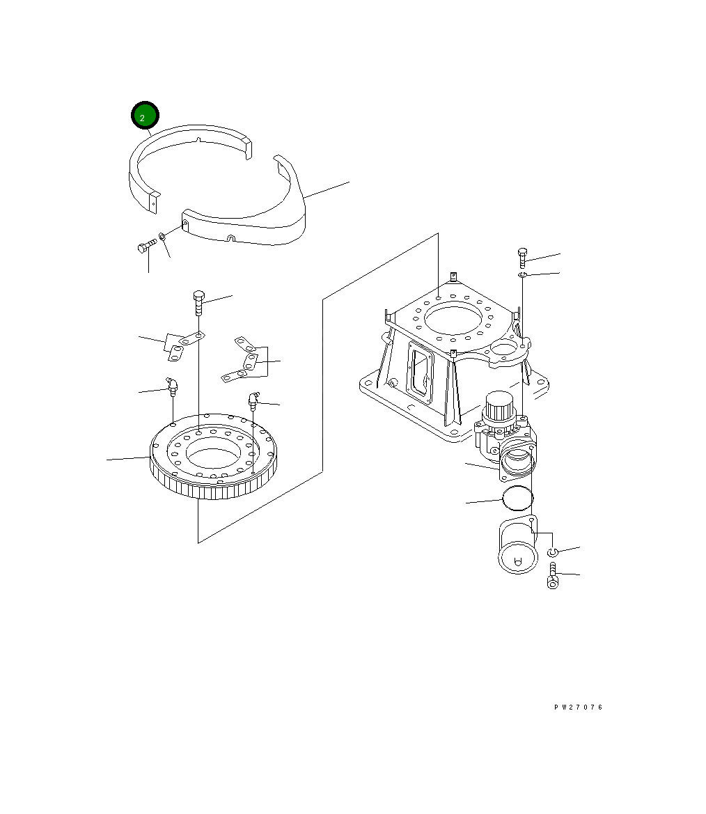 Крышка UN083G41020  Komatsu