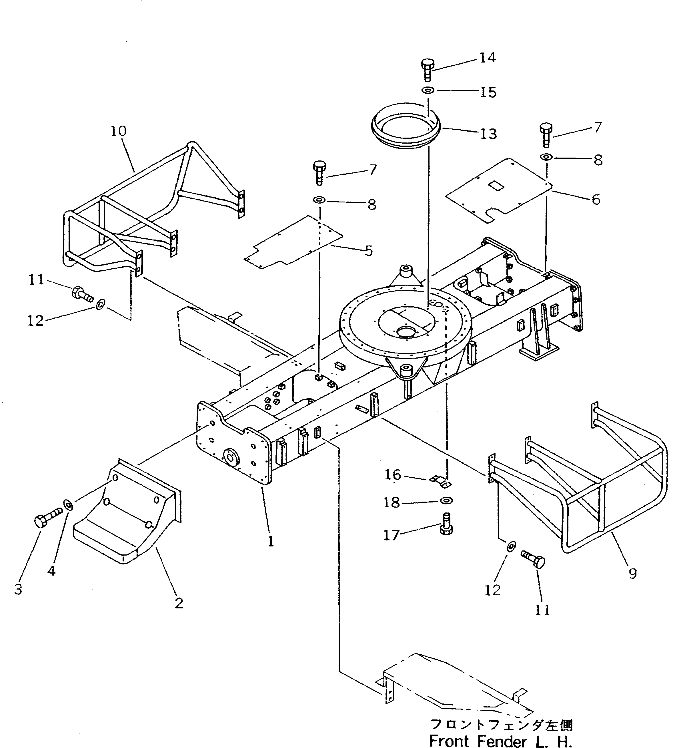 Крышка 203-30-41141 Komatsu