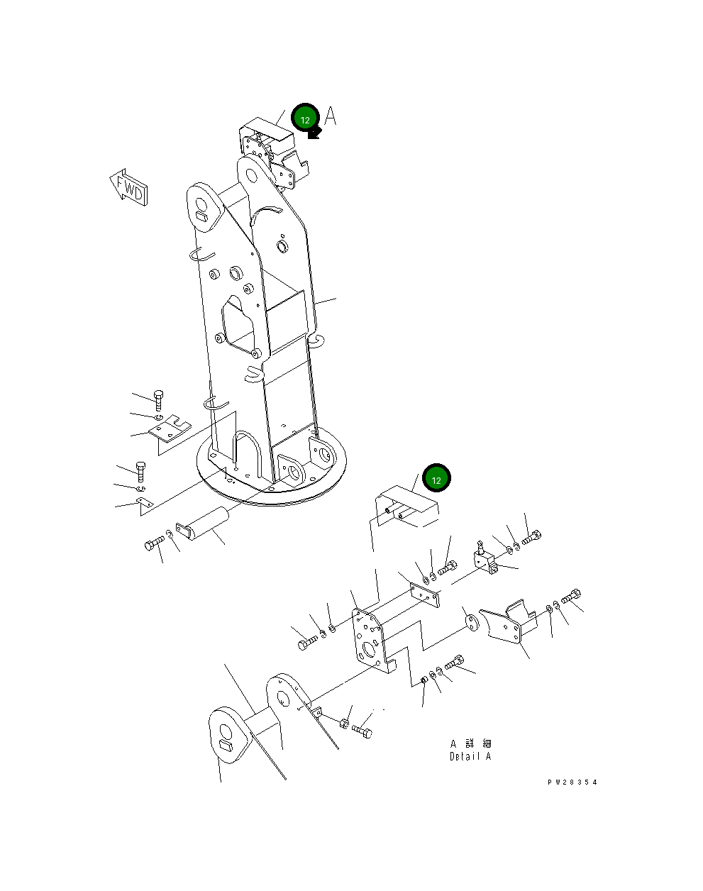 Крышка MH355-3220600 Komatsu