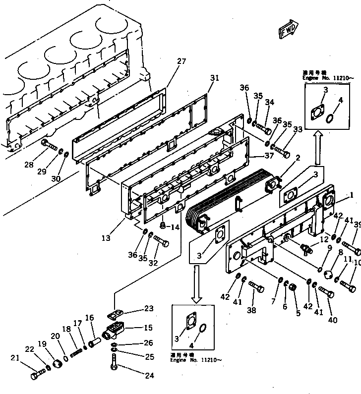 Крышка 6162-63-2270  Komatsu