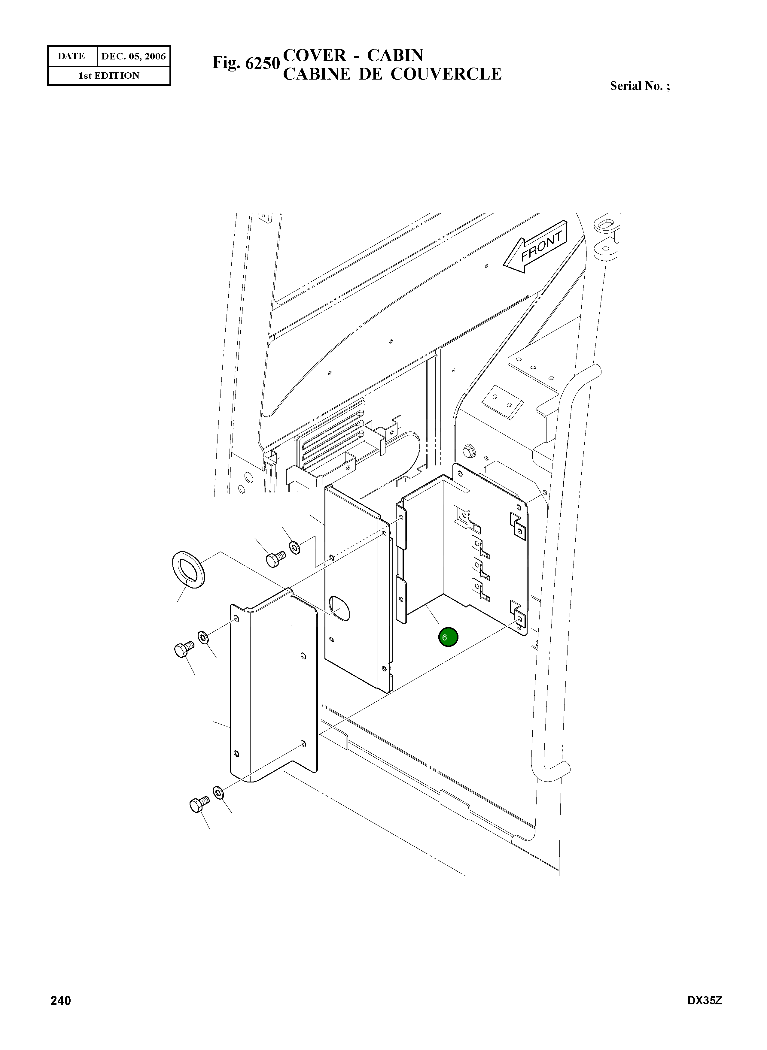 Крышка K1012836B Komatsu