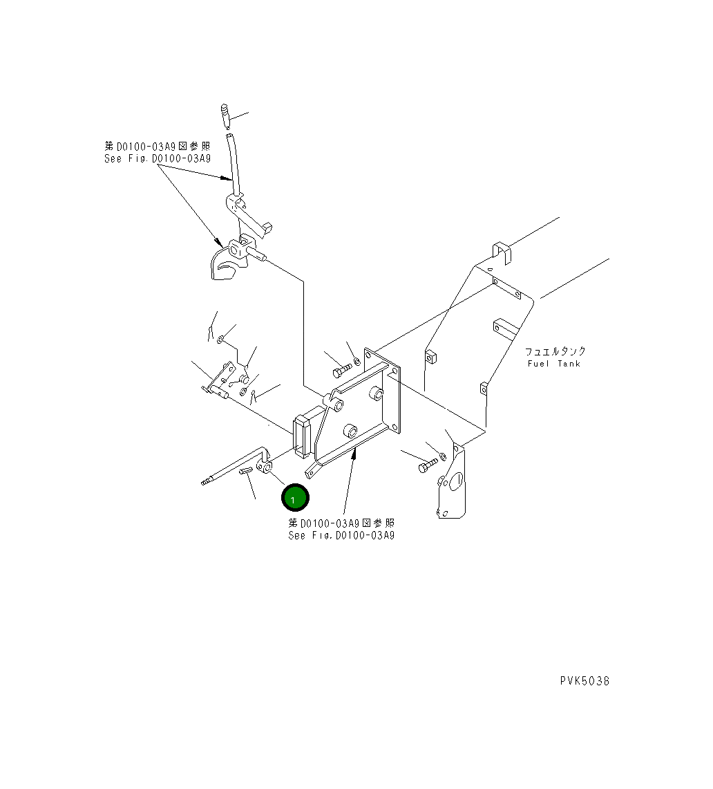 Рычаг 104-43-41310 Komatsu