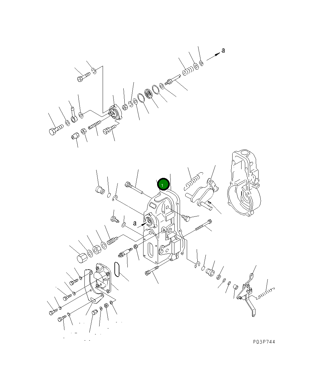 Крышка DK154022-8420 Komatsu