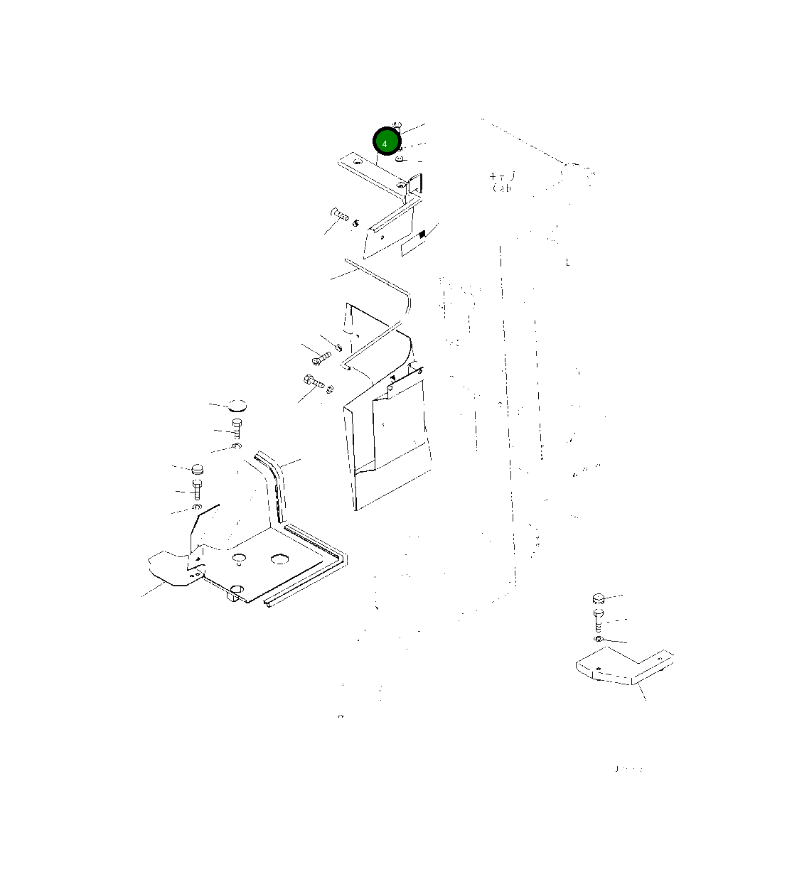 Крышка 425-S33-5971  Komatsu