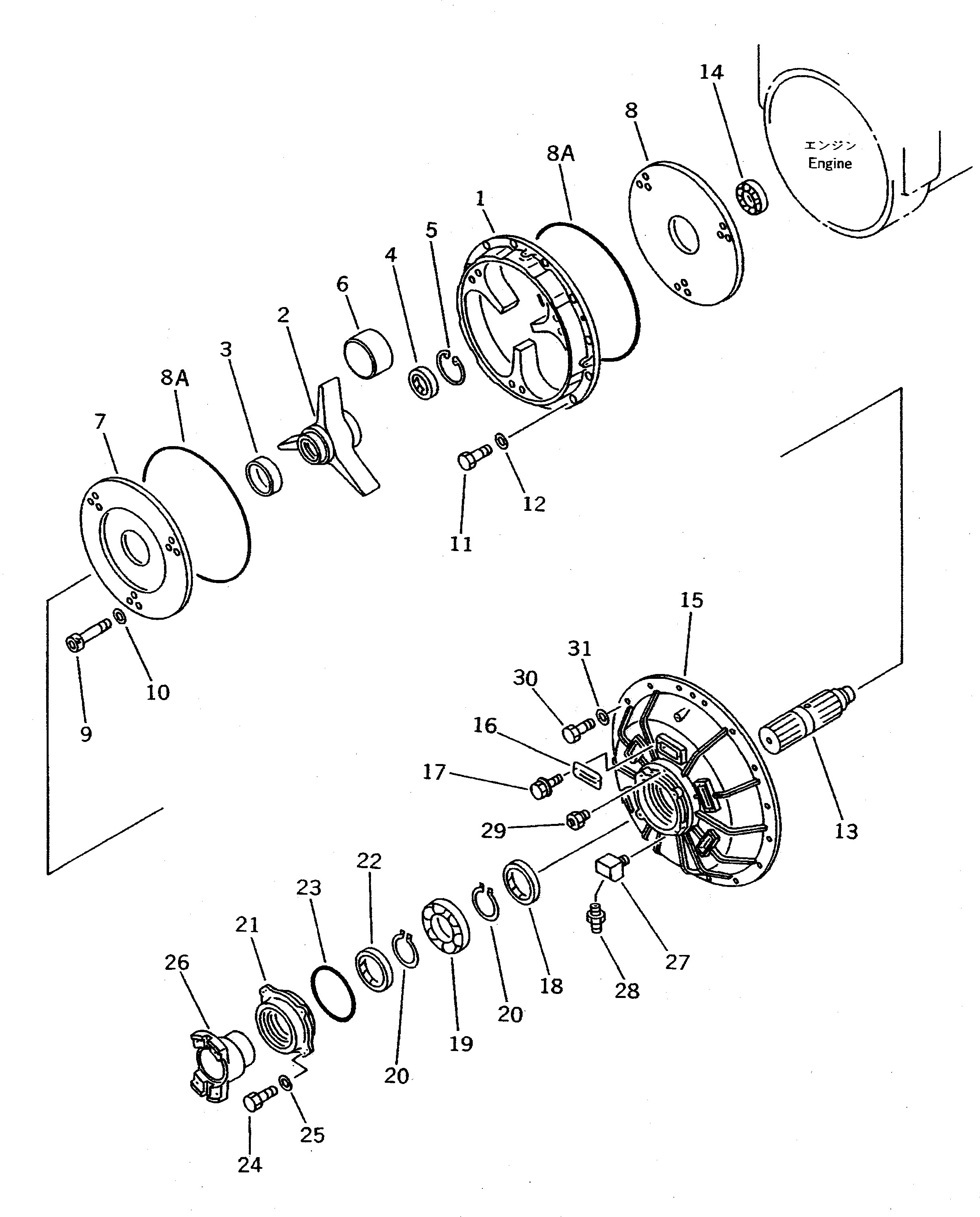 Крышка 427-12-11120  Komatsu