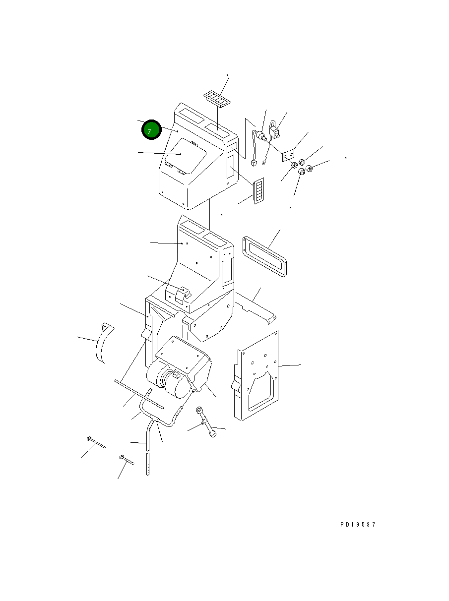 Крышка CJ009-5578 Komatsu