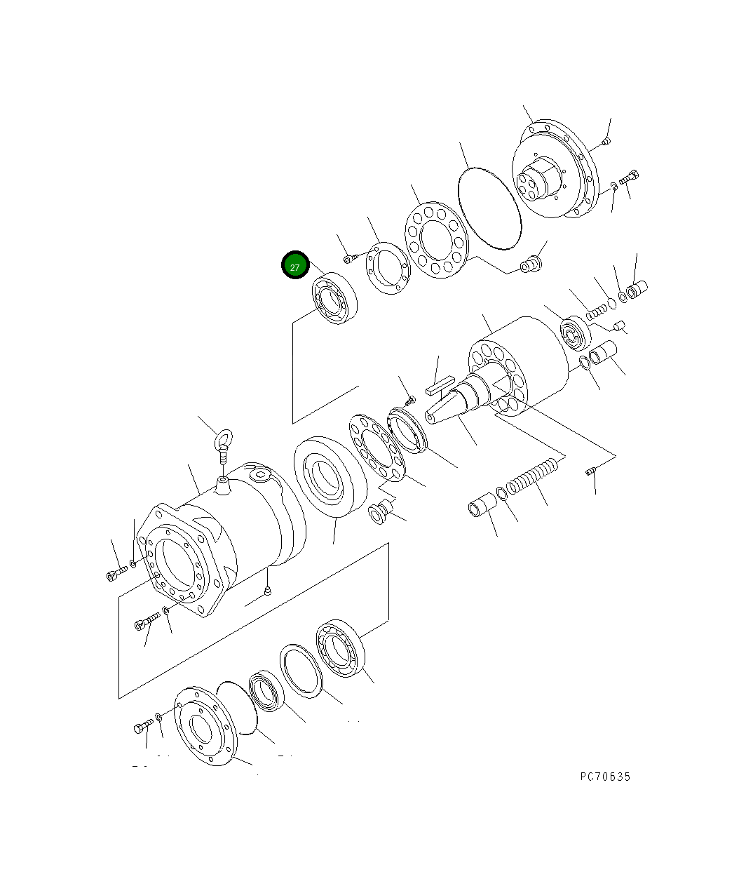 Подшипник 257-81-34380 Komatsu