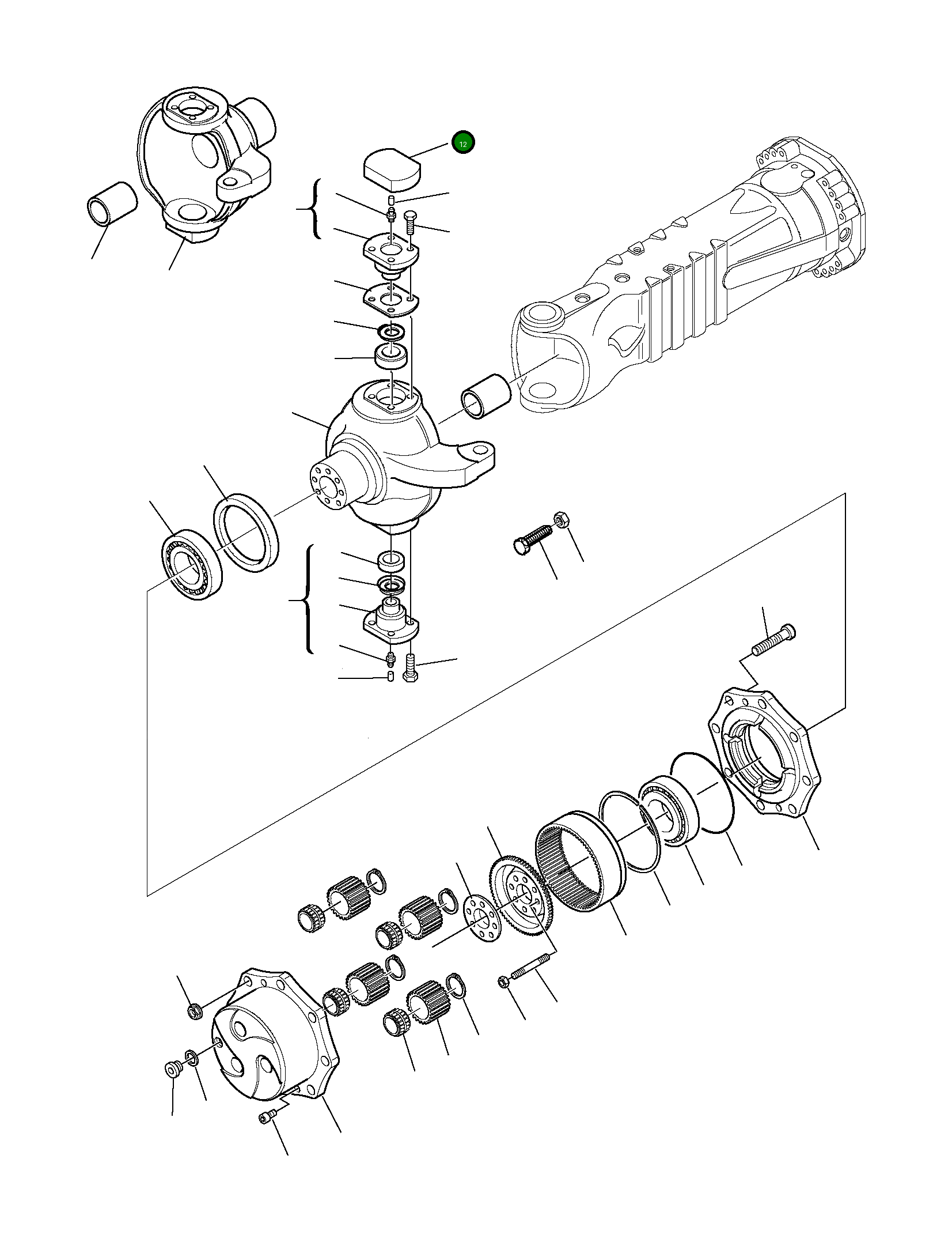 Крышка 226-22-11660  Komatsu