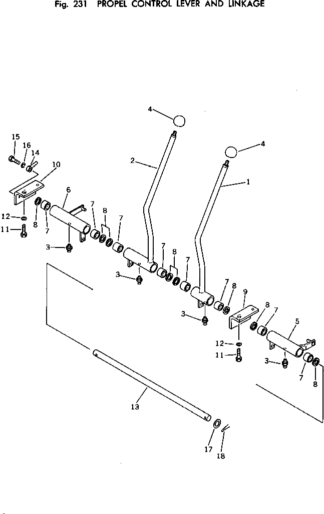 Рычаг 202-43-48250 Komatsu