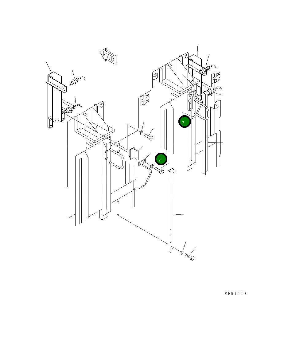 Рычаг 277-70-56520 Komatsu