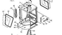 Стекло 410-81-12320 Komatsu