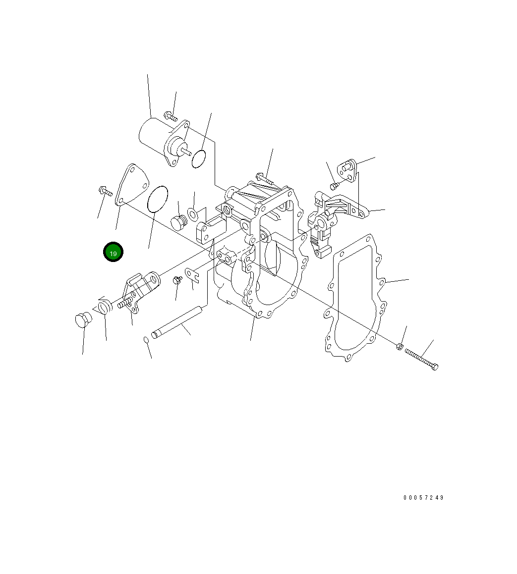 Крышка YM158563-61060  Komatsu