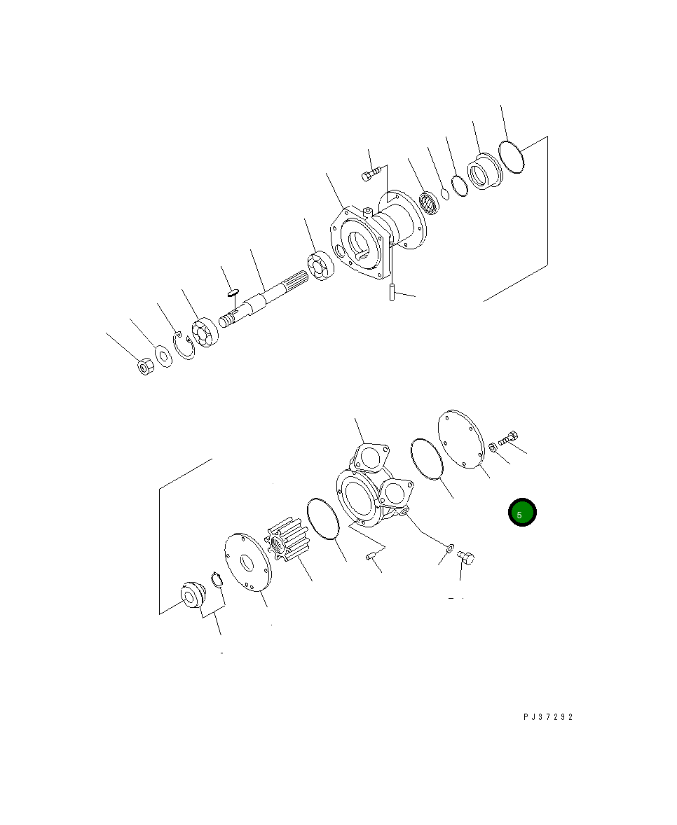 Крышка KY15906-30020 Komatsu