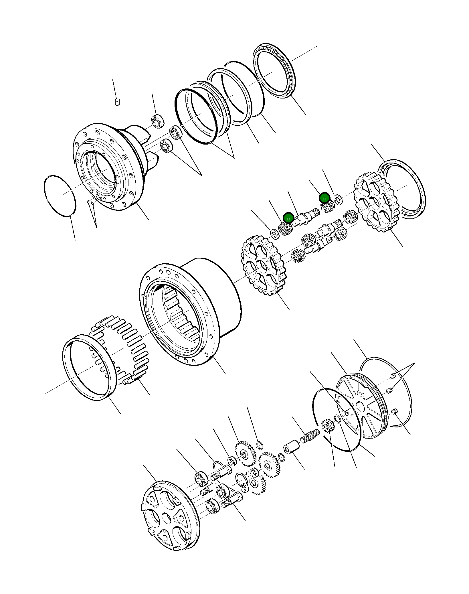 Подшипник TZ910B1023-00 Komatsu
