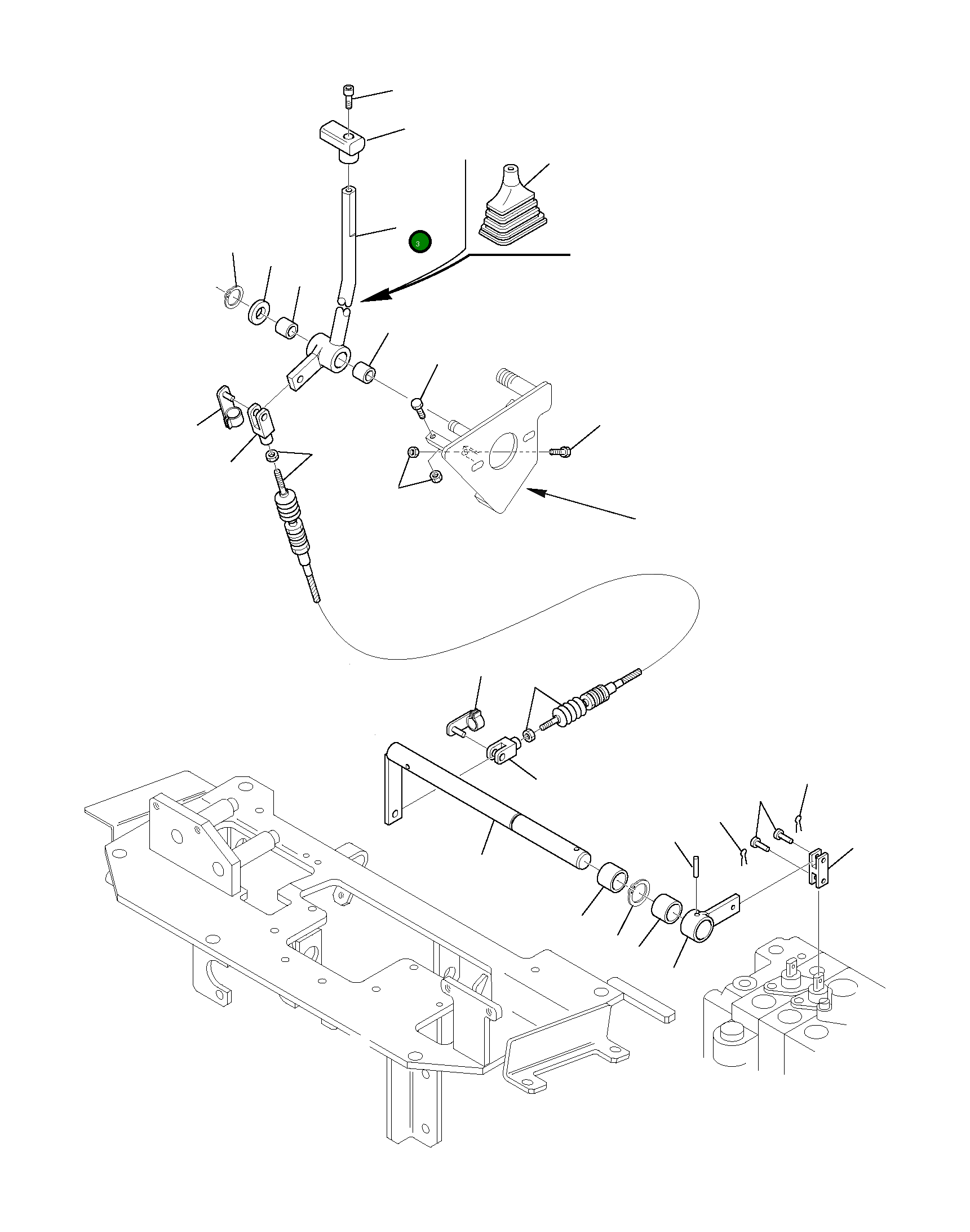 Рычаг 3F0581061 Komatsu