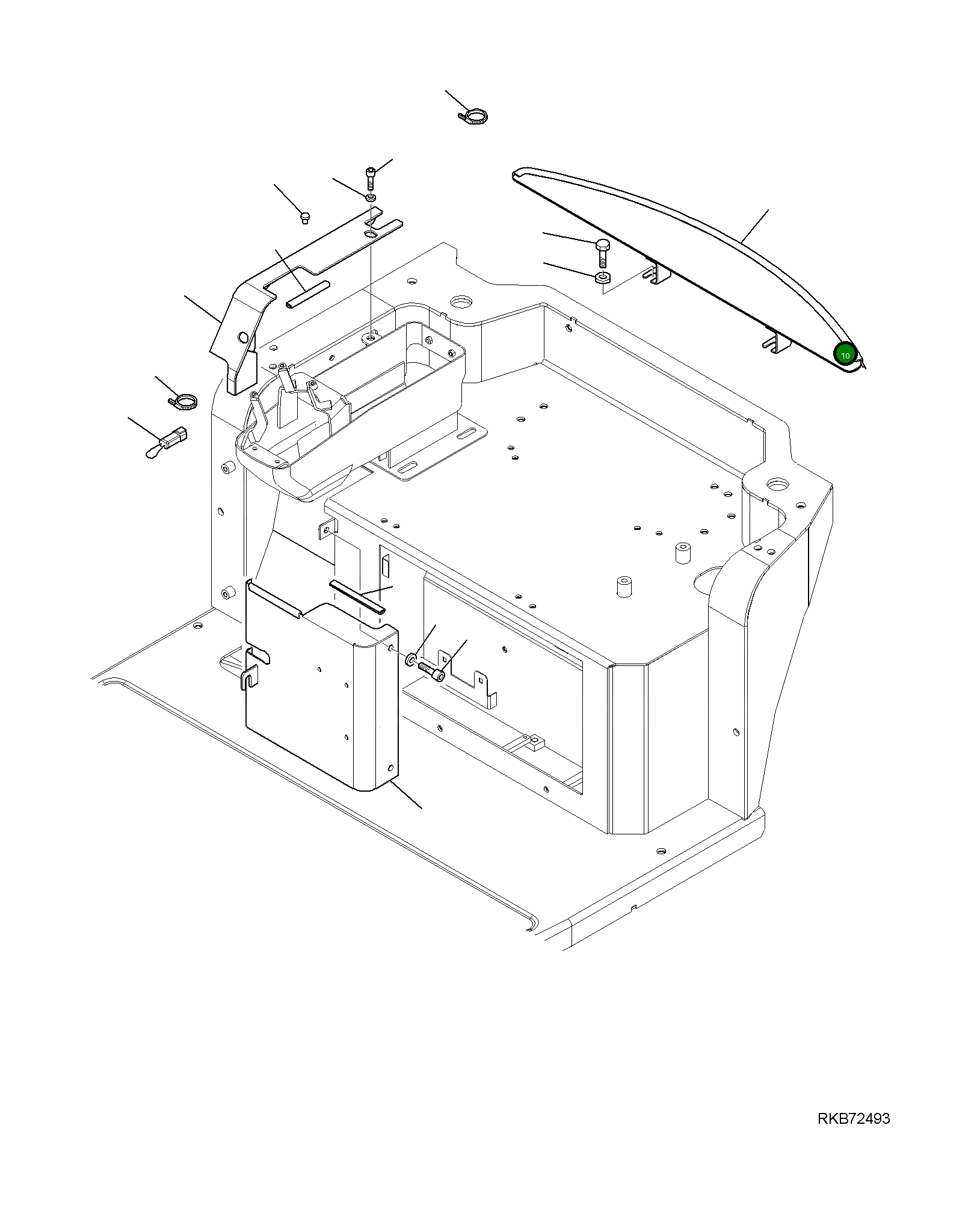 Крышка 2A1-54-15120 Komatsu