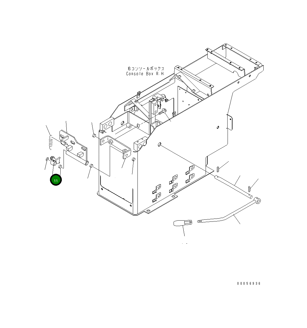 Рычаг 427-43-28960 Komatsu