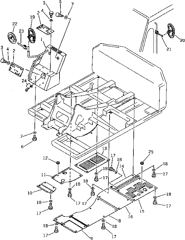 Крышка 20G-54-19930 Komatsu