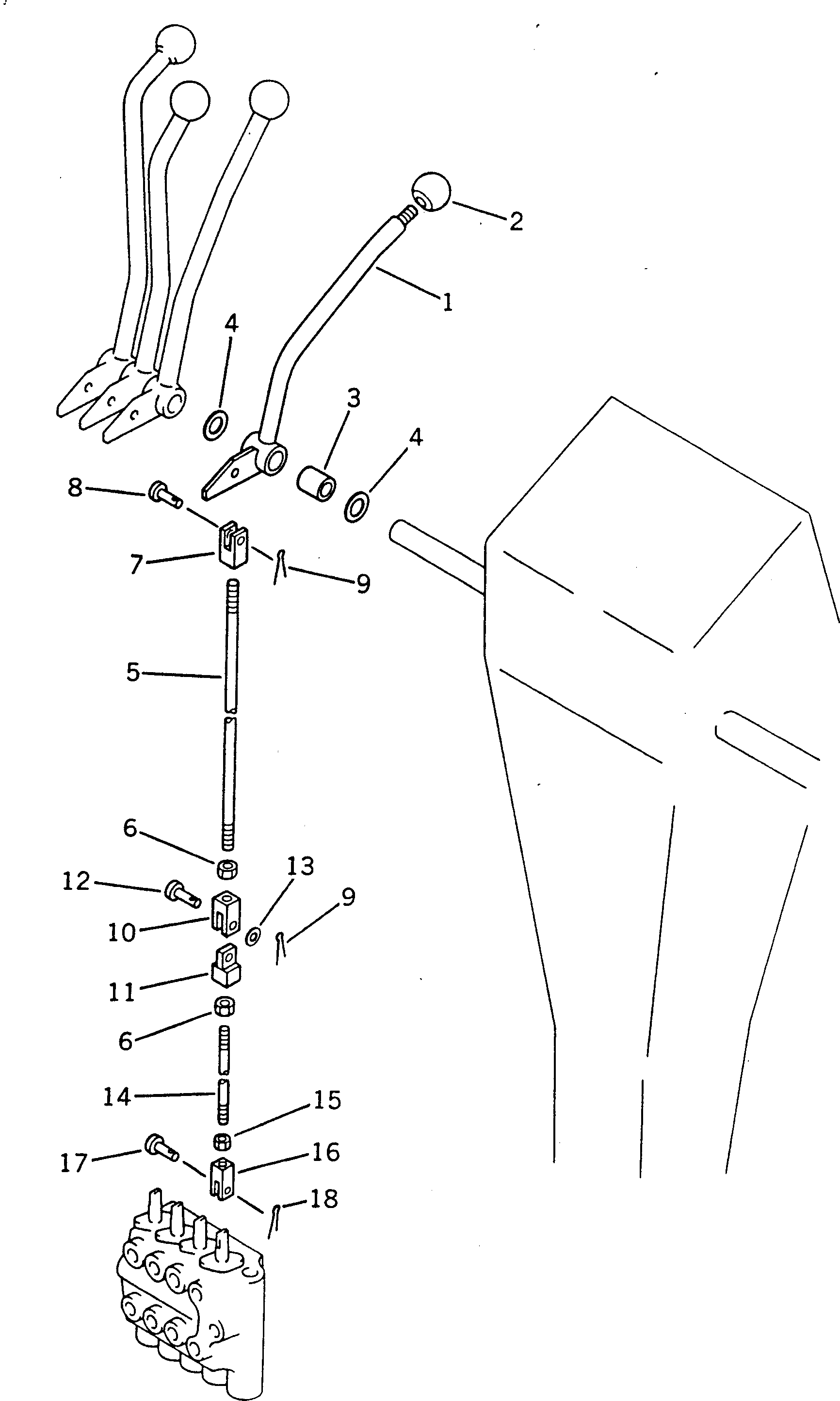 Рычаг 237-43-17340 Komatsu