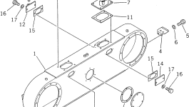 Крышка 235-25-11130 Komatsu