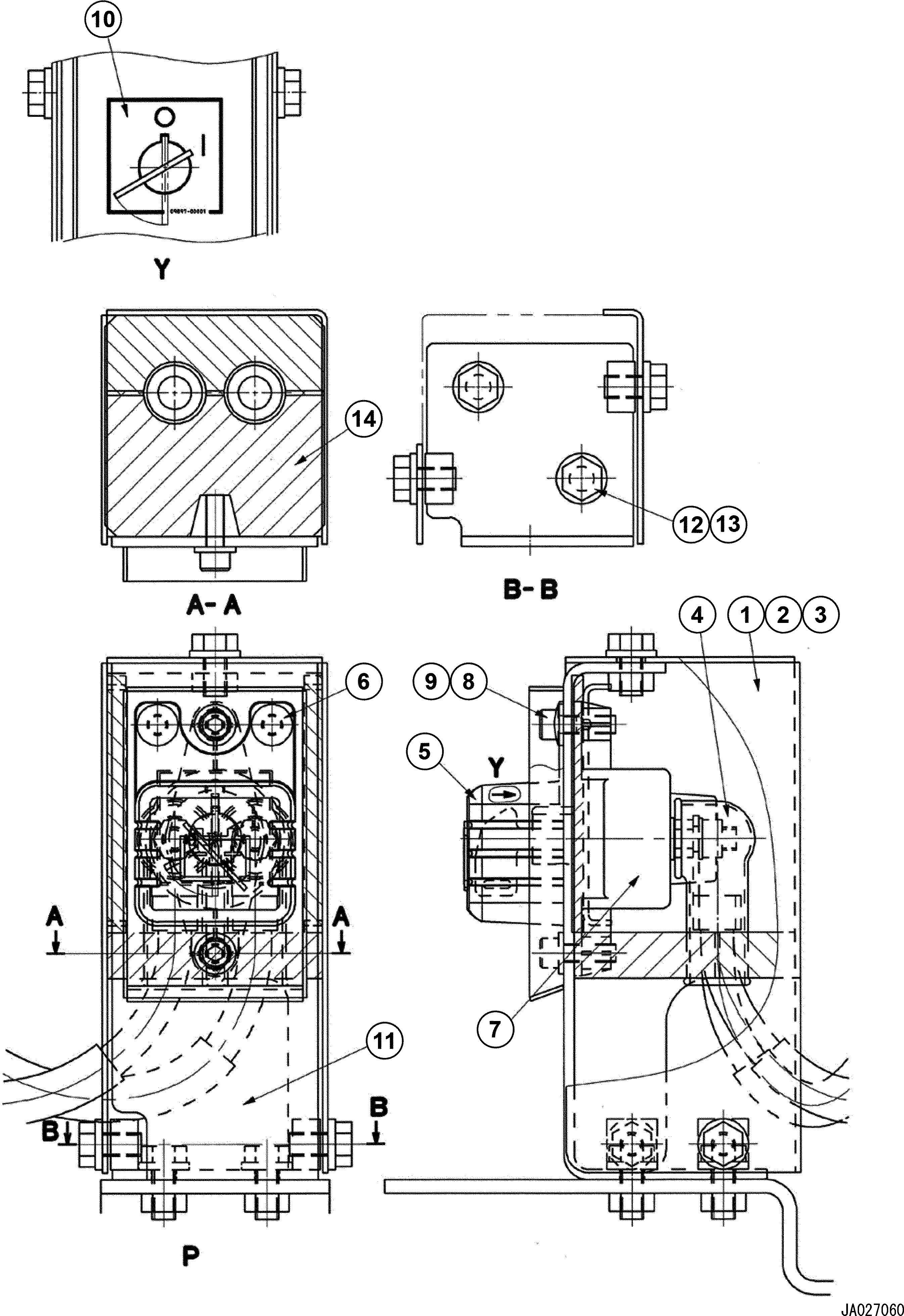 Крышка 23B-06-31842 Komatsu