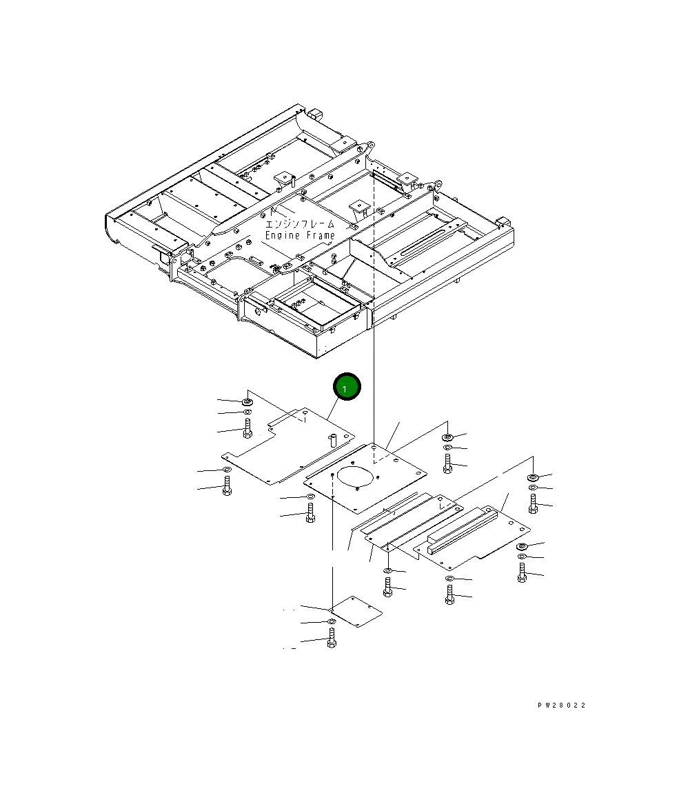Крышка 8298-54-1822 Komatsu