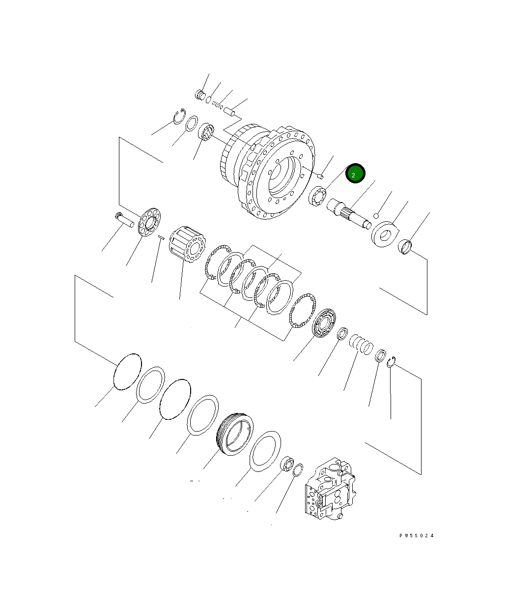 Подшипник 708-8H-32150 Komatsu