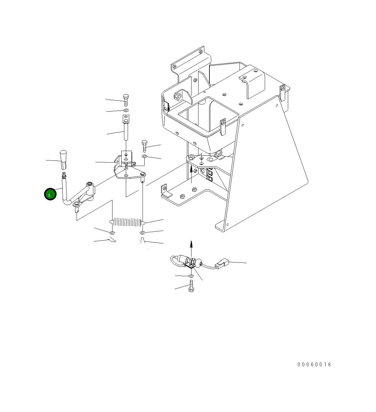 Рычаг 425-43-39522 Komatsu