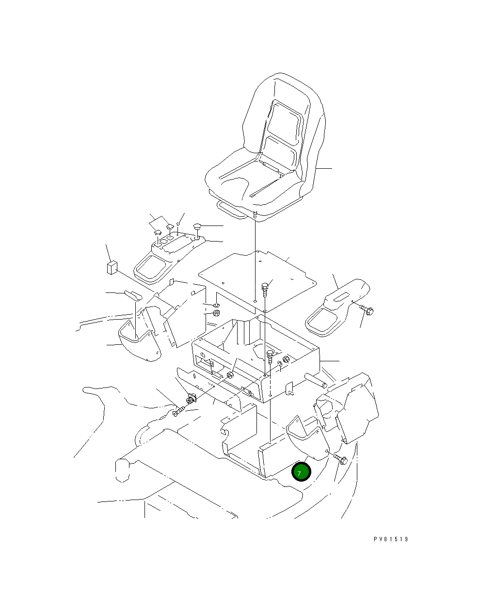 Крышка YM172165-63620  Komatsu