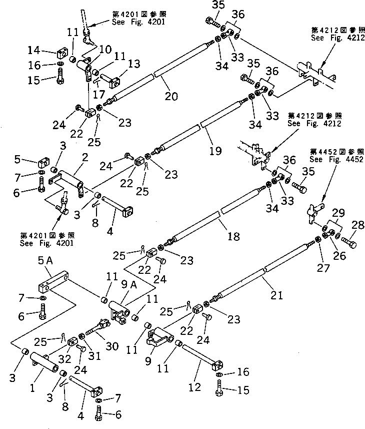 Рычаг 22C-43-12150 Komatsu