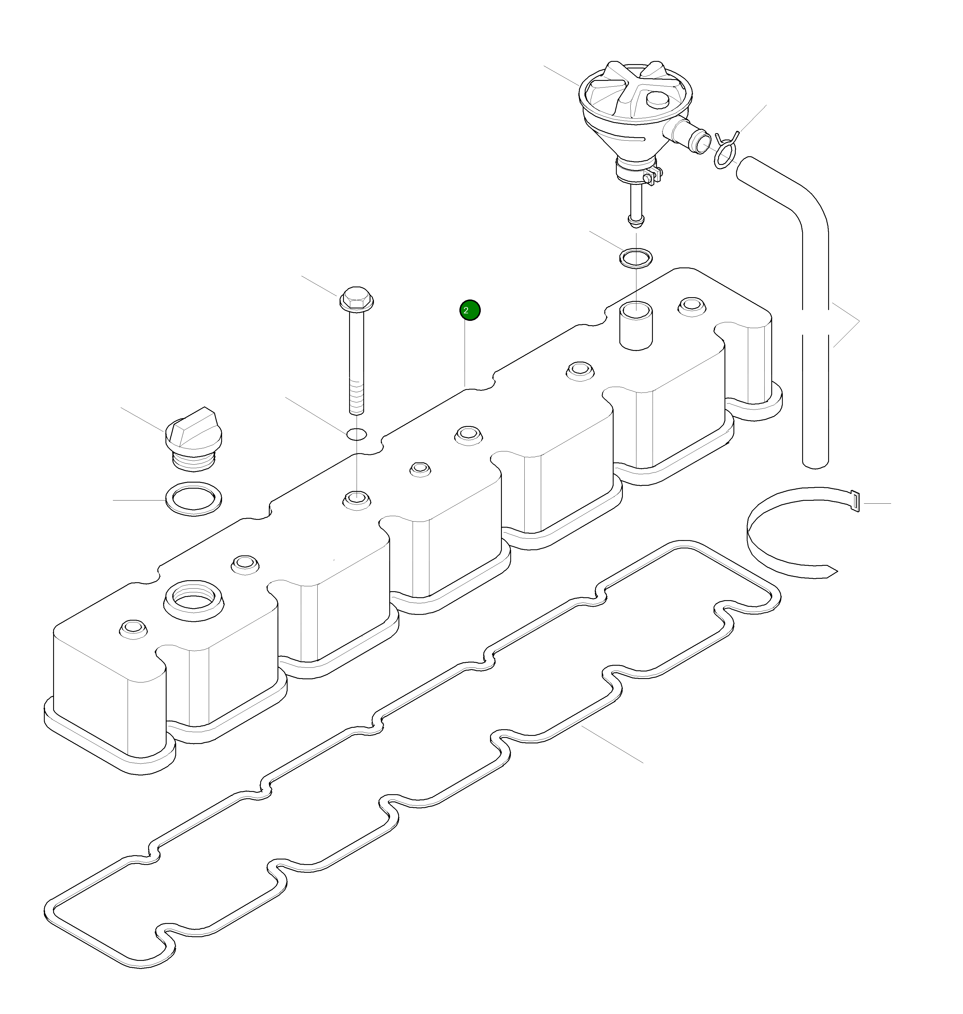 Крышка CU3281609 Komatsu