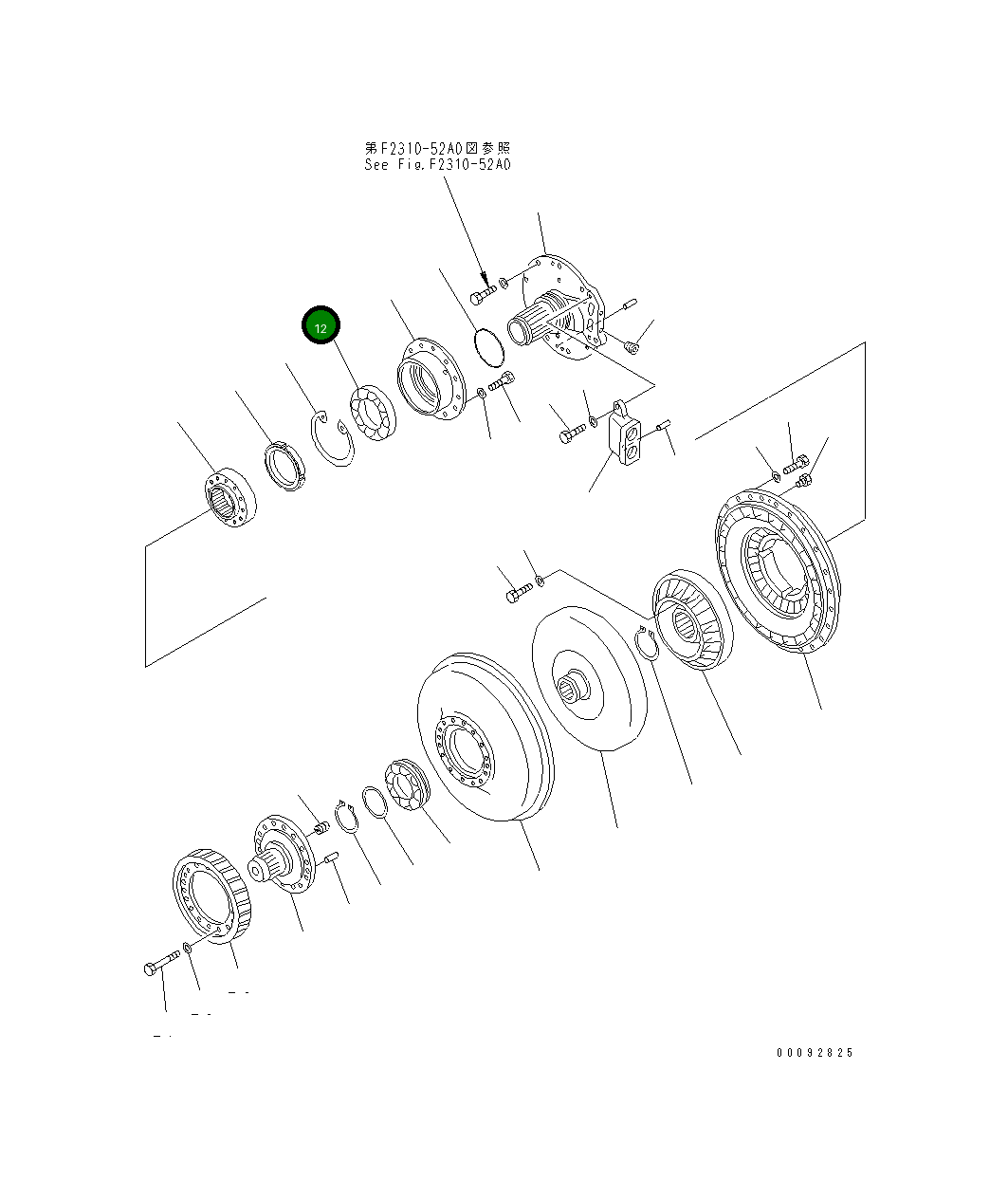 Подшипник 14X-13-31160 Komatsu