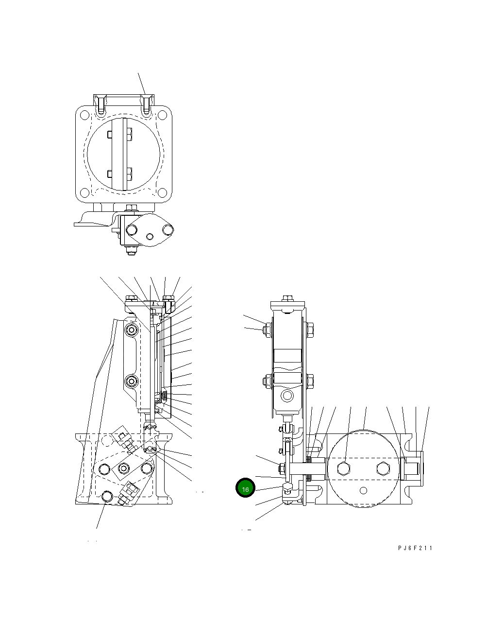 Рычаг JK281-22173 Komatsu