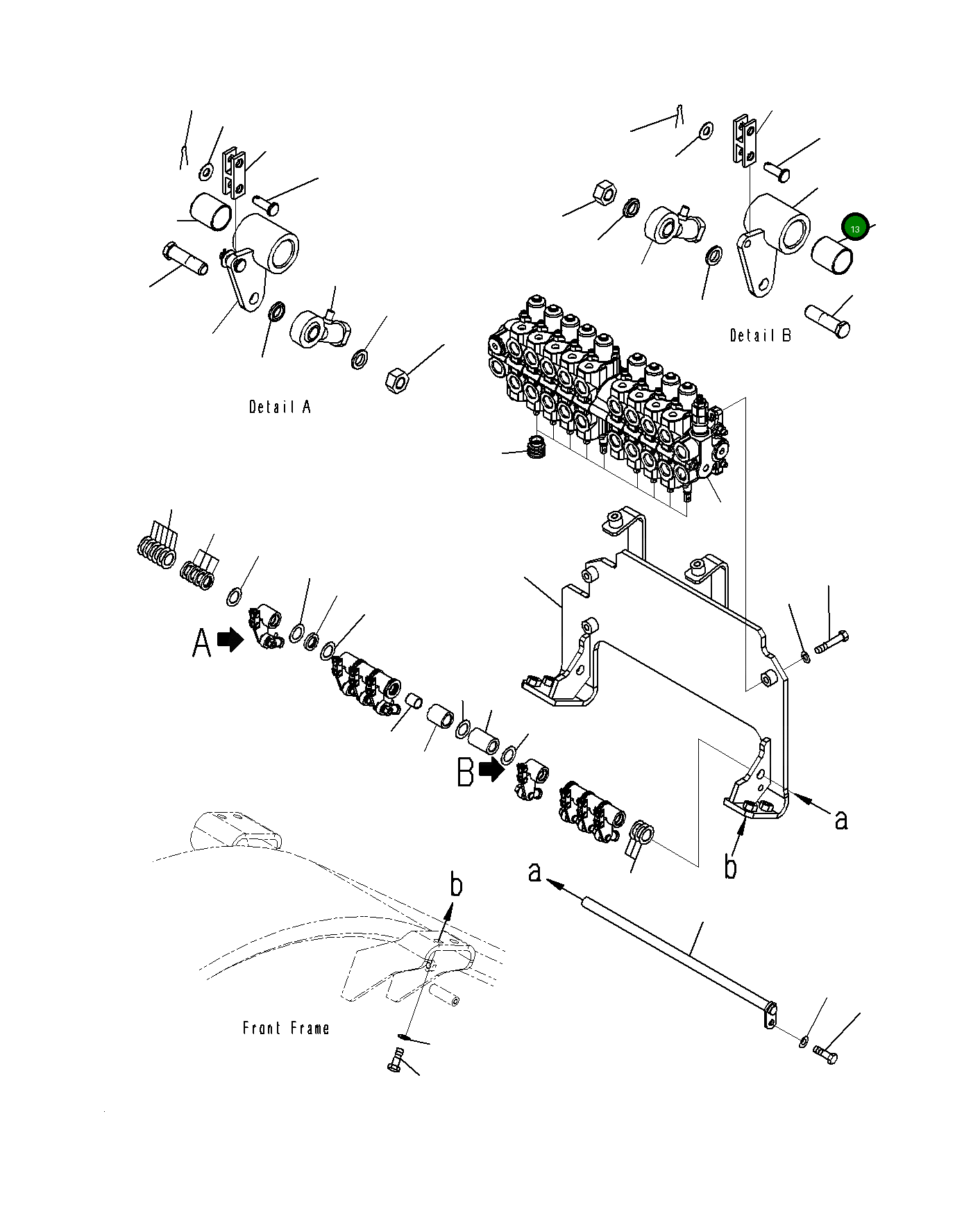 Рычаг 23H-60-16640 Komatsu