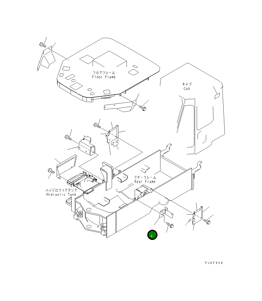 Крышка 415-54-24313  Komatsu