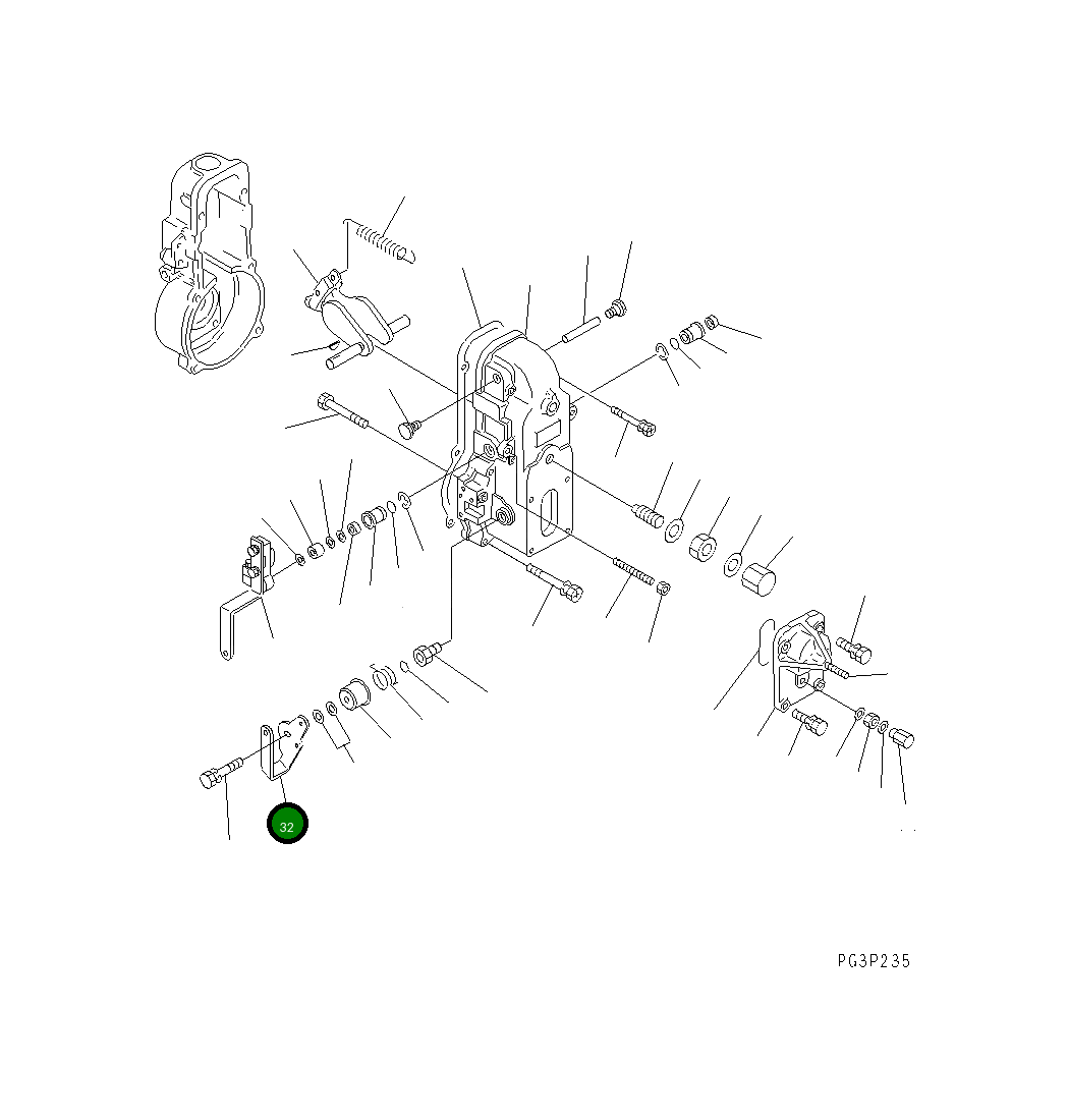 Рычаг DK154365-8300 Komatsu