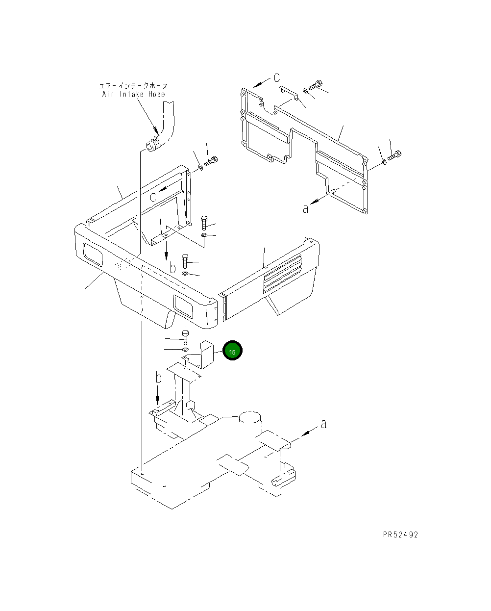 Крышка 26A-54-13590  Komatsu