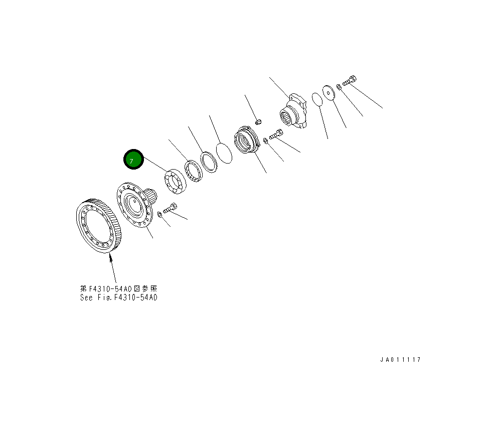 Подшипник 711-56-31370 Komatsu